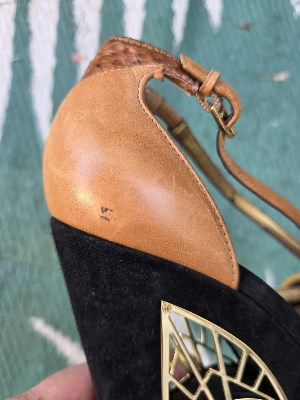 Vintage Sam Edelman Tegan Architectural Platform Heels Size 8